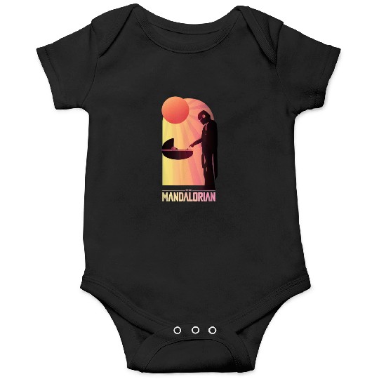 Star Wars The Mandalorian The Child Sunset Meeting Onesies