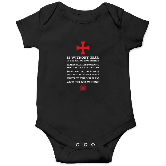 Crusader Knight Knights Templar Code Holy Cross Onesies