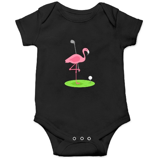 Golf Flamingo Golfing Golfer Onesies