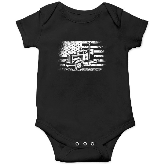 American Truck Driver Onesies