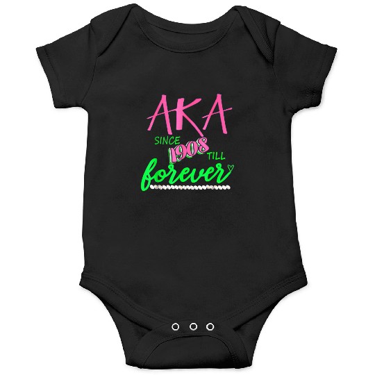 AKA Sorority Alpha Kappa Pink And Green Twenty Pea Onesies