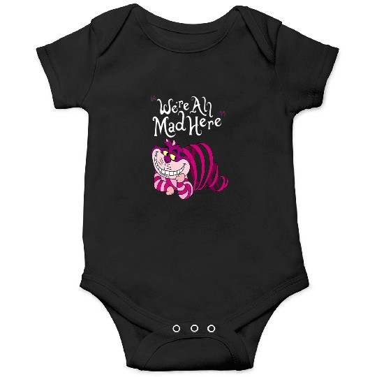Cheshire Cat Were all Mad Here Cat 1669 Onesies