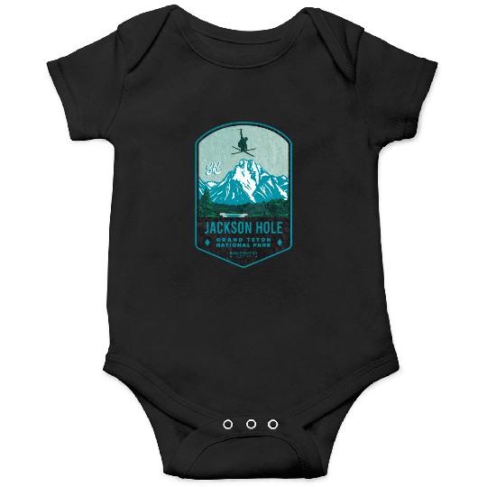 Jackson Hole Ski Badge Onesies