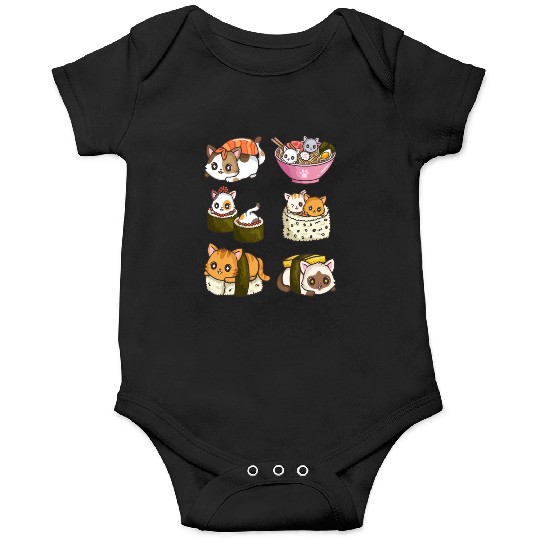 Sushi Cat Japanese Anime Onesies