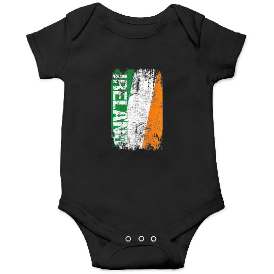 IRELAND Flag Vintage Retro Irish Onesies
