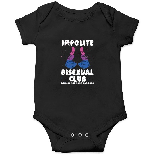 Impolite Bisexual Club Funny Bi Pride LGBT Month Onesies