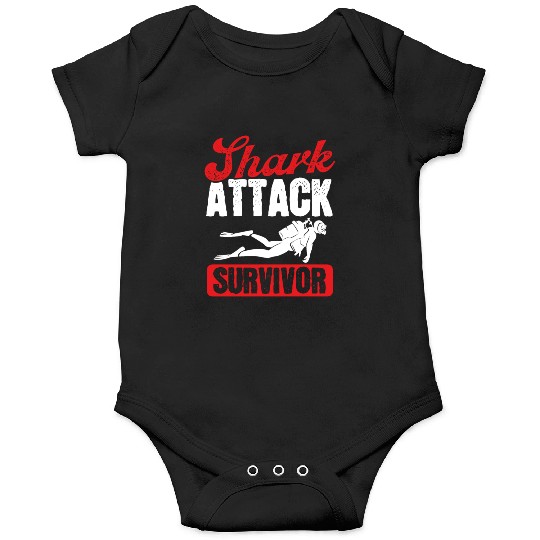 Scuba Diving Shark Attack Survivor Scuba Diver Onesies