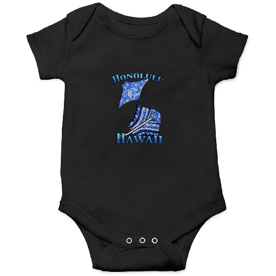 Honolulu Vacation Tribal Stingrays Onesies