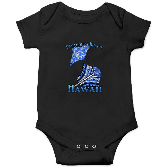 Papakolea Beach Vacation Tribal Stingrays Onesies