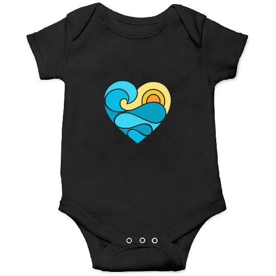 Summer Heart Ocean Onesies