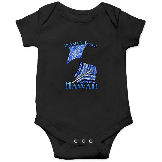 Punalu’u Beach Vacation Tribal Stingrays Onesies