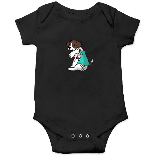 I Love Dad German Shorthaired Pointer Onesies