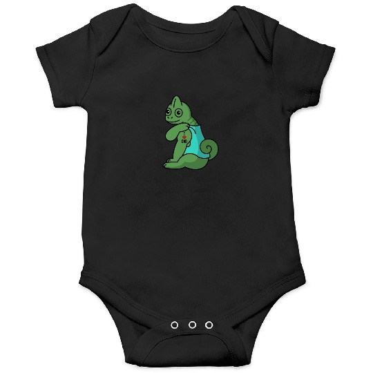 I Love Dad Chameleon Reptile Onesies