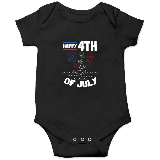 Happy 4th Of July Whale 4th Of July Baby Onesies