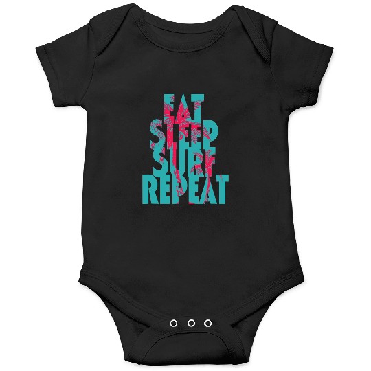 EAT SLEEP SURF REPEAT I Under The Sun Hawaiian Onesies