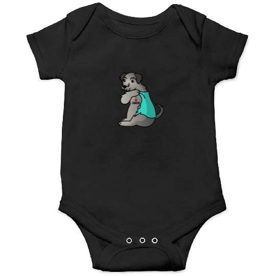 Irish Wolfhound I Love Grandma Onesies