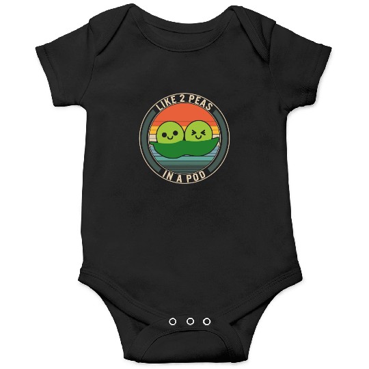 Peas Vegetable Onesies, Like 2 Peas In Pod,