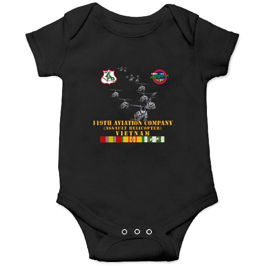 Army 119th Aviation Company Assault Helicopter w S Onesies