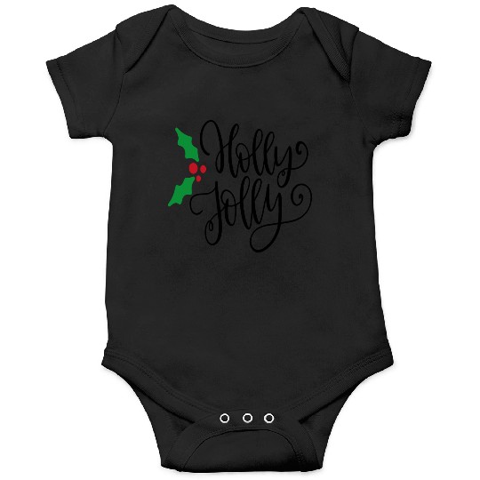 Holly Jolly Mistletoe Holiday Onesies