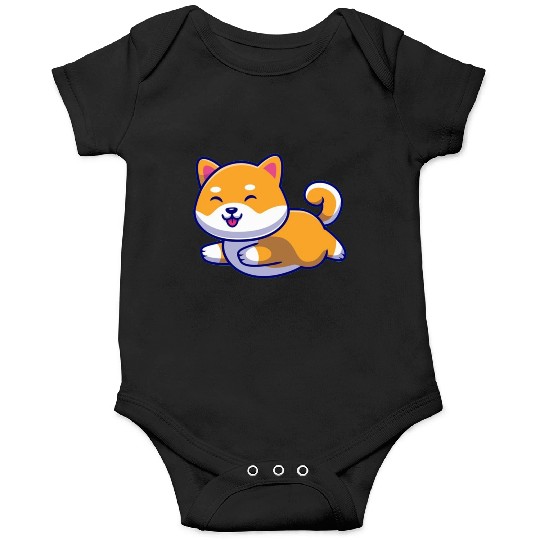 Cute Shiba Inu Dog Running Onesies
