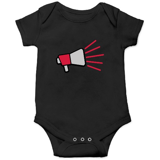 Loud speech icon megaphone Onesies