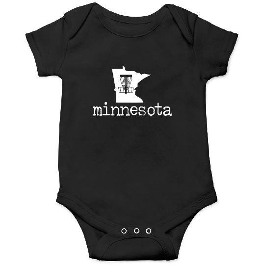 State of Minnesota Disc Golf Onesies Golfer Golfing