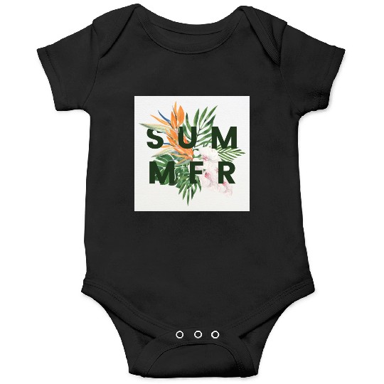 Green Illustration Summer Onesies