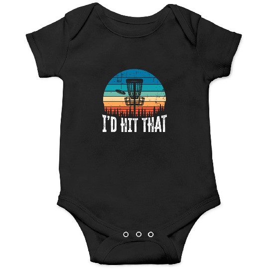 I'd Hit that Funny Disc Golf Sunset Gift Onesies