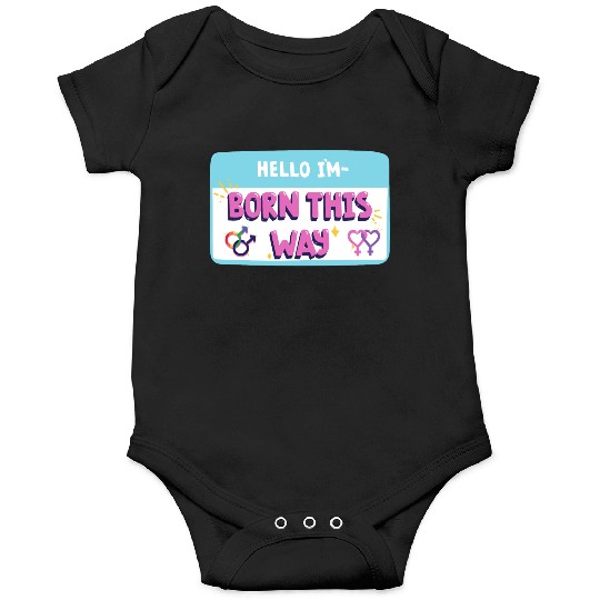 born this way transgender pride Onesies