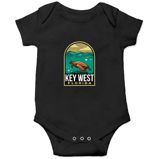 Key West Vintage Sea Turtle Onesies