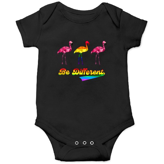 Flamingo LGBTQ Rainbow Flag Gay Pride Month Onesies