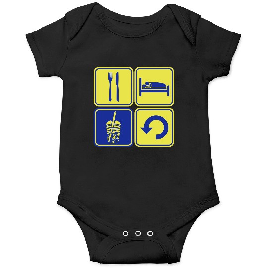 Repeat Boba Tea daily Onesies