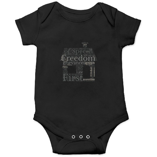 Freedom Of Speech - Wordcloud Onesies