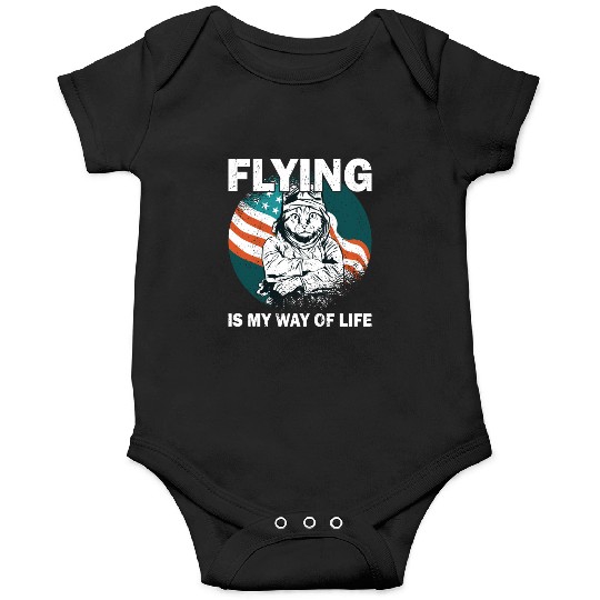 Pilot flying is my way of life airplane aviation Onesies