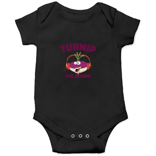 Music Turnip Party Music Lover Vegetable Onesies