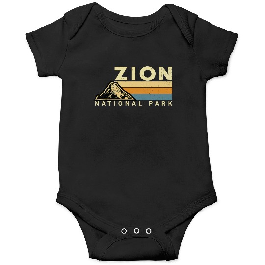 Retro Zion National Park US Vintage Utah Adventure Onesies