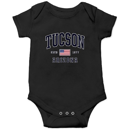 USA FLAG Stars Stripes Tucson Arizonna Onesies