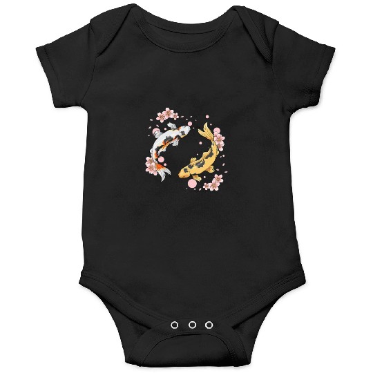 Japanese Koi Fish Carp Pond Japan Tattoo For Koi Onesies