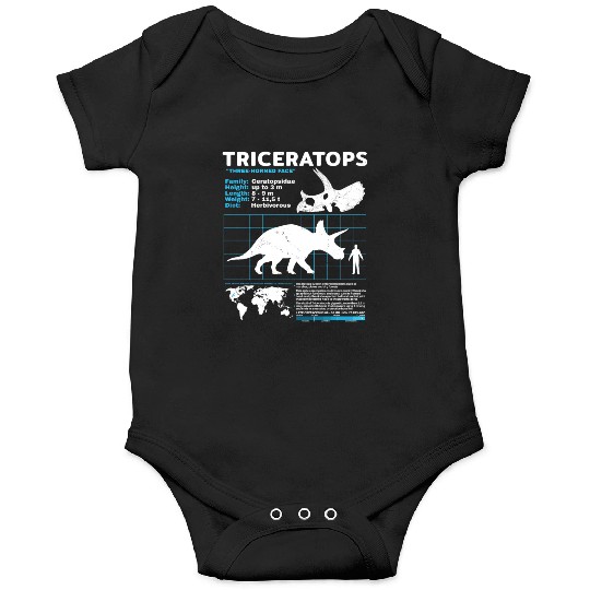 triceratops fact sheet Onesies