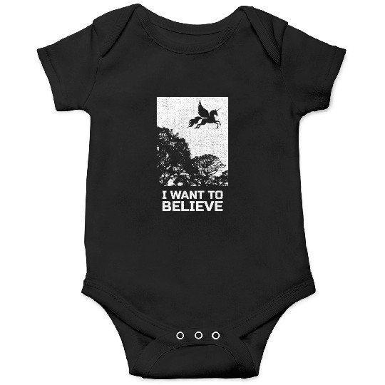 Unicorn "I Want To Believe" UAP Outfit Alien Ufo Onesies