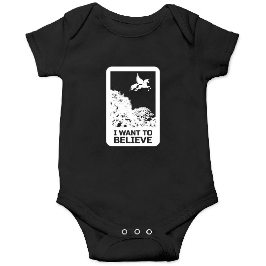 Unicorn "I Want To Believe" UAP Outfit Alien Ufo Onesies