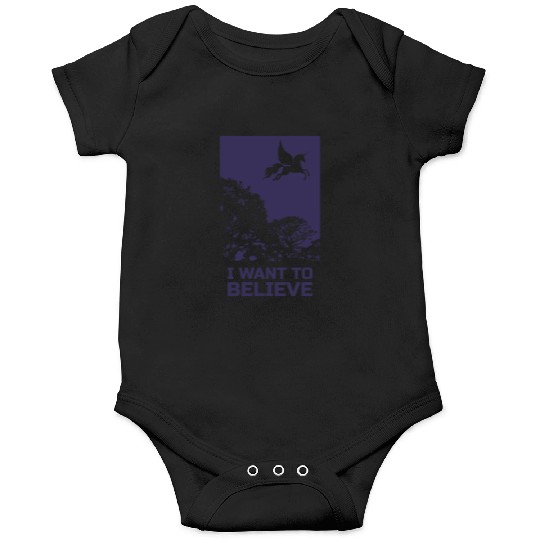 Unicorn "I Want To Believe" UAP Outfit Alien Ufo Onesies
