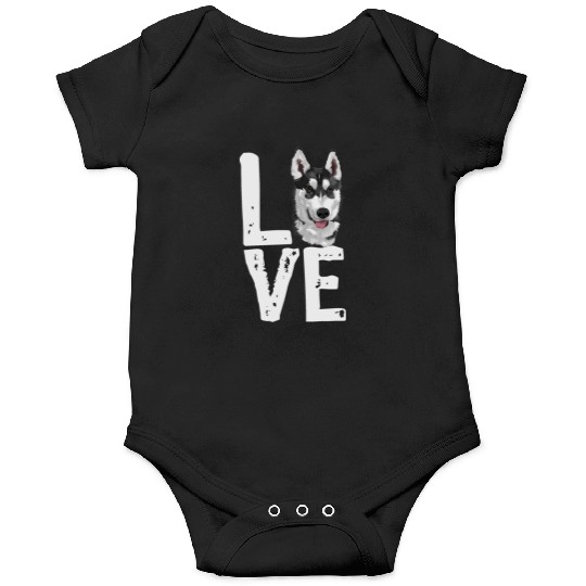 LOVE HUSKY DOGS Onesies