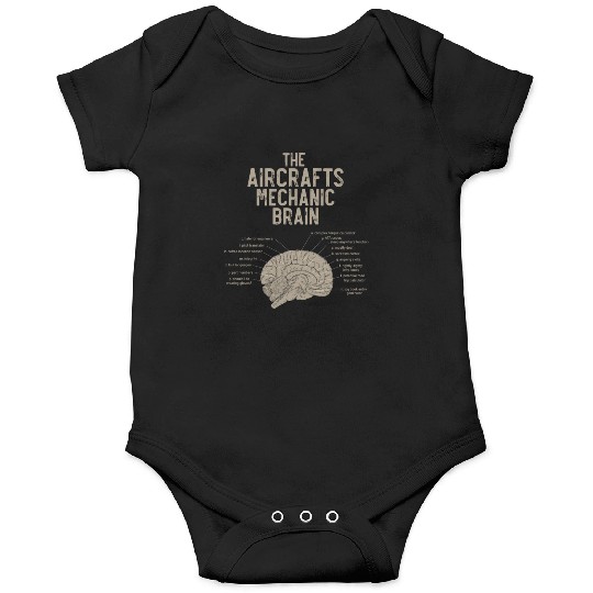 Aircraft Mechanics Brain Onesies