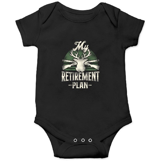 Buck Deer Hunting Hunter Retired Onesies