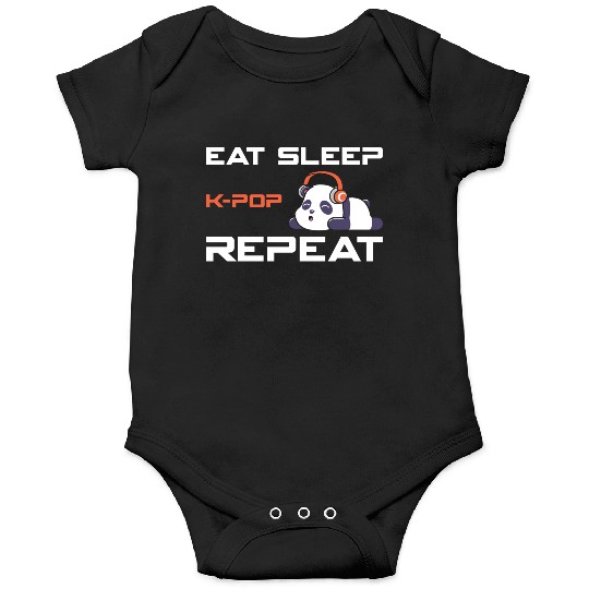 eat sleep k-pop, k pop music, korean pop music Onesies