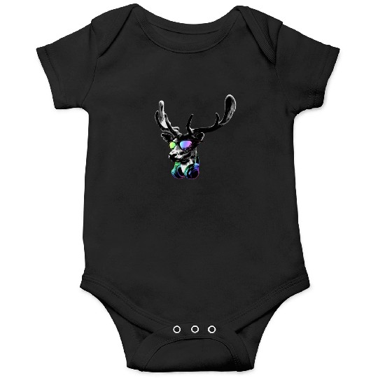 Deer DJ GreyCool and Funny Music Animal With Onesies