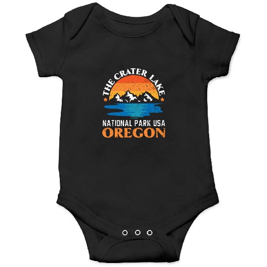 The Crater Lake National Park USA Oregon America Onesies