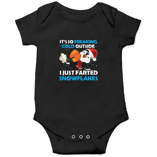I Just Farted Snowflakes Funny Penguin Christmas Onesies