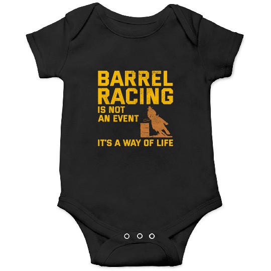 Barrel Racer Rodeo Racing Horse Riding Race Funny Onesies